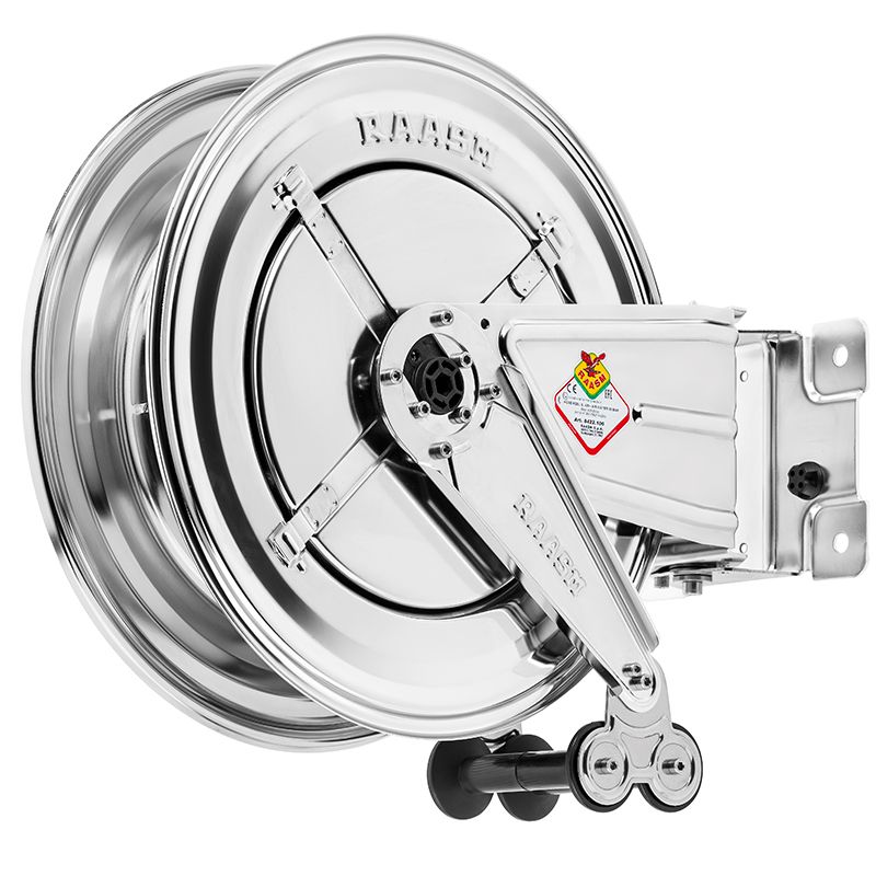 Avvolgitubo professionale in acciaio verniciato o inox fino a 20 metri - IMG 1