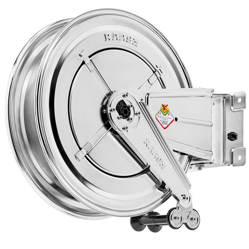 Avvolgitubo professionale in acciaio verniciato o inox fino a 30 metri - IMG 1